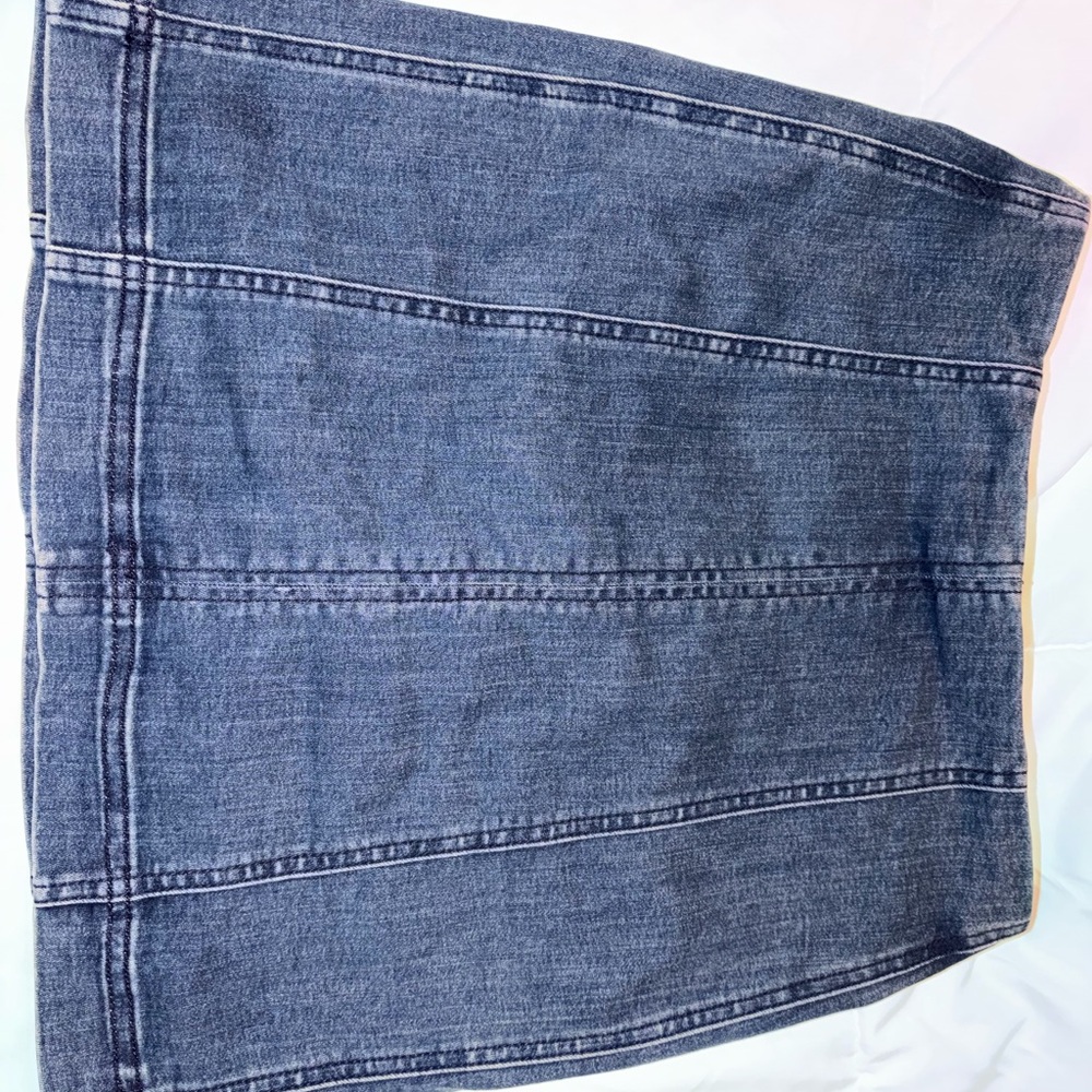 Dark Wash Denim Mini Skirt